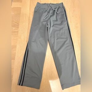 Champion Gray Sweatpants with Black Stripes